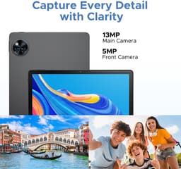 DOOGEE TAB U11 Pro - Tablet - Tablette - 30GB RAM + 256GB ROM(2TB/TF) - 8580 mAh - 11 Inch 1080P 90 Hz - Dubbele luidspreker - T7200 Octa Core - 13MP Camera - 5G WIFI - Face ID - 7.9 mm Metallic Body - Zwart — thumbnail 5