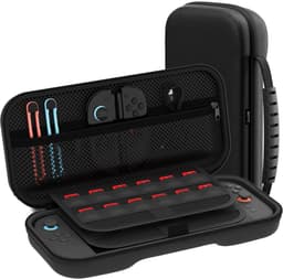 Case Geschikt voor Nintendo Switch 2 - Met opbergvak voor 12 games - Hoesje Geschikt voor Switch 2 - Waterdicht en schokbestendig - Zwart — thumbnail 1