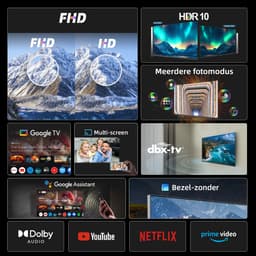 CHiQ LF32FT - Smart TV 32 Inch - Full HD - Metalen Randloos - Google TV - Dolby Audio - HDMI - Nieuw — thumbnail 3