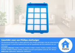 Kleanburg® - Geschikt voor Philips PowerPro Ultimate en 9000-serie - 1 Filter — thumbnail 3