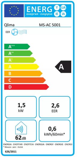 Qlima Split-unit airco MS-AC 5001 wit — thumbnail 11