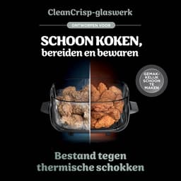 Ninja CRISPi 4-in-1 compact glazen kooksysteem - Airfryer, Roast, Recrisp, Keep Warm - Inclusief twee glazen schalen van 3.8L en 1.4L en bijpassende deksels - 2 Crisper-Plates - Groen - FN101EUSG — thumbnail 6