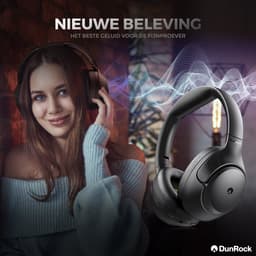 DunRock® Halo koptelefoon met ANC en multipoint - Met DunRock App voor je smartphone - draadloze bluetooth koptelefoon - met filter microfoons — thumbnail 16