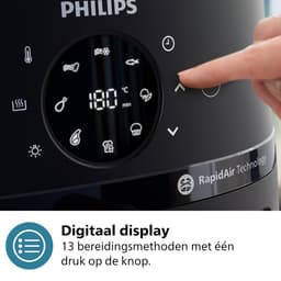 Philips 2000 Series Airfryer - NA210/00 - Kijkvenster - RapidAir - 3.2L - Tot 3 Personen - Zwart — thumbnail 3