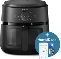 Philips 2000 Series Airfryer - NA230/00 - Kijkvenster - RapidAir - 6.2L - Tot 5 Personen - Zwart — thumbnail 2