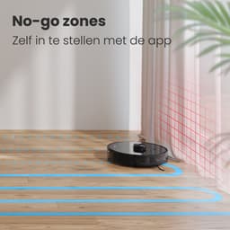 Auronic Robotstofzuiger - Met Dweilfunctie - WiFi en App - Laadstation - Huisdieren - Dweilrobot - Laser Navigatie - Zwart — thumbnail 8