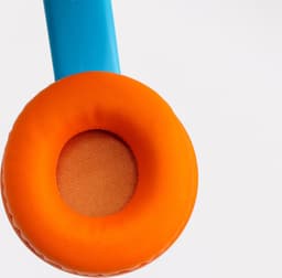 PowerLocus PLED Draadloze Koptelefoon Over-Ear voor Kinderen - LED lampjes - met Microfoon - Micro SD poort - Blauw/Oranje — thumbnail 7