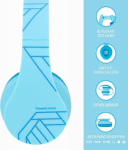 PowerLocus P2 draadloze Over-Ear Koptelefoon Inklapbaar koptelefoon voor kinderen - veilig volume van 85 dB- Bluetooth Hoofdtelefoon - Met microfoon — thumbnail 15