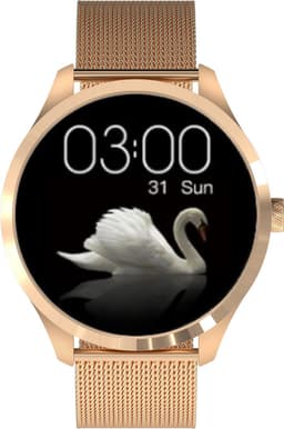 Belesy® Q9 Pro - Smartwatch Dames - Smartwatch Heren - Android - IOS - Horloge - 1.28 inch - Kleurenscherm - Stappenteller - Bloeddruk - Hartslag - 75+ Wijzerplaten - Sporten - Staal - Roségoud - Kerstcadeau — thumbnail 15