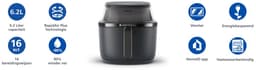 Philips 3000 series NA330/00 - Airfryer - 6,2L - 1700W - Zwart — thumbnail 6