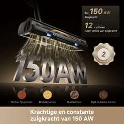 Dreame R20 SE Steelstofzuiger - Snoerloos - 150AW zuigkracht – Tot 90 min autonomie – Met LED verlichting & HEPA-filter – Lichtgewicht – Compleet met accessoires – Voor huisdieren & Alle vloertypes — thumbnail 11