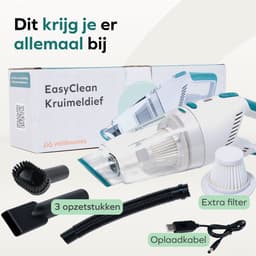 Wellewares - Kruimelzuiger Snoerloos - Handstofzuiger Draadloos - Nat en Droog Zuigen - Groen Wit — thumbnail 8