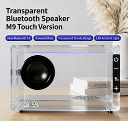 Bluetooth-luidspreker - Transparante visualiseerbare zwevende luidspreker - Kleine outdoor en indoor luidspreker met superzware bas - Bureaubladornament — thumbnail 2