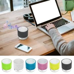 Draagbare mini-Bluetooth-luidspreker, RGB-kleurverlichting, IPX5-waterbestendig, tot 12 uur afspeeltijd, Bluetooth-luidspreker met USB-ondersteuning, Geschikt voor buiten, binnen, op reis, op het strand en op de camping, wit. — thumbnail 3