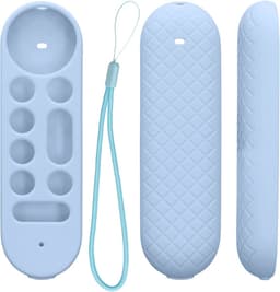 Silicone Anti-Slip Case for Google TV Remote Control - Light Blue — thumbnail 7