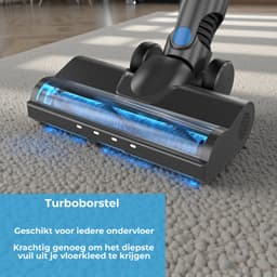 Innova® PowerVac Steelstofzuiger Draadloos - 500 Air Watts - met 4 verschillende opzetstukken - Draadloze Stofzuiger - Zonder zak op accu - Vacuum Cleaner — thumbnail 12
