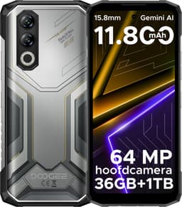 DOOGEE Blade 20 Max 4G - Robuuste Smartphone - Robuuste Telefoon - 36GB RAM + 1TB ROM /2TB TF - Helio G100 - 11800 mAh/ 33 W - 6,6 inch + 120 Hz - 3 kaartsleuven - 20MP Nachtzicht - Face ID - IP68 - Natuurlijk — thumbnail 1
