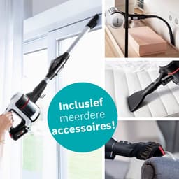 Bosch Unlimited 7 – Steelstofzuiger Draadloos 220W – Draadloze Stofzuiger – Op Accu – Zonder Zak – BBS711W — thumbnail 12