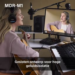 Sony MDR-M1 - Studio koptelefoon met gesloten achterkant - Zwart — thumbnail 8