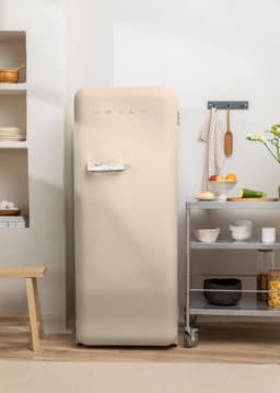 CREATE - Koelkast in retrostijl - Zand - Handvat Marmer - FRIDGE RETRO 281L — thumbnail 5