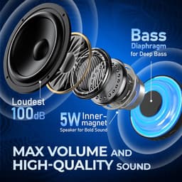 Magnetische Bluetooth Speaker - Draagbare Mini Bluetooth Speaker Met Telefoonhouder - 3.5 Uur Batterijduur & 5W Luidspreker - Met TWS En RGB Verlichting - Ondersteunt TF-Kaart En AUX Invoer - Voor Thuis Kantoor En Onderweg — thumbnail 5