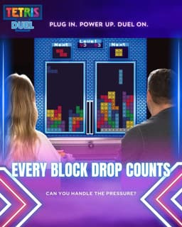 Tetris Duel - TV plug & play - 2 wireless controllers - retro gaming — thumbnail 8
