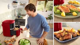 Bosch MAF462R0 Airfryer - Serie 4 - 6,1L - Ontdooifunctie - Dual heating - Warmhoudfunctie - 7 programma's - Tot 4 personen - Dieprood — thumbnail 10