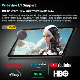 Blackview MEGA 2 Tablet Sets - 4G LTE+WiFi - 12 Inch - 24GB RAM - 128GB - Met Toetsenbord(QWERTY), Beschermhoes, Muis, Stylus - Android 15 - Widevine L1 - 9000mAh - Grijs — thumbnail 12