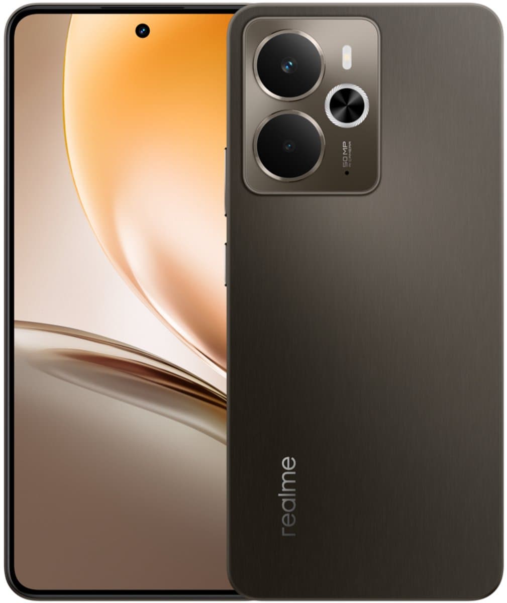 realme 14 5G 16,9 cm (6.67") Dual SIM Android 15 USB Type-C 8 GB 256 GB 6000 mAh Titanium — afbeelding 1