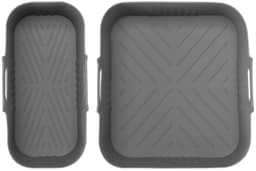 2 stuks Bakplaat - siliconen airfryer-inzetstukken - geschikt voor Philips 3000 series NA350/00 Airfryer - BPA-vrije airfryer-accessoires - vaatwasmachinebestendige inzetstukken - grijs — thumbnail 1
