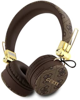 Guess PU Leather 4G Metal Logo Headphone - Geschikt voor Bluetooth Smartphones - Bruin — thumbnail 6