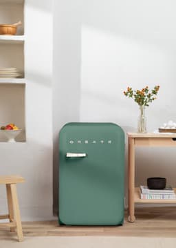 CREATE - Koelkast in retrostijl - Sage - Handvat Marmer - FRIDGE RETRO 107L — thumbnail 5