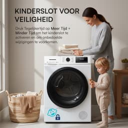 Heinner Warmtepompdroger - 9 KG - Wasdroger - 15 Programma's - AirFlow-technologie - LED display - Wit — thumbnail 8