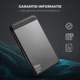MrGoods Externe Harde Schijf 500GB – USB 3.0 – 2.5 inch HDD – Metaal/Kunststof Behuizing – Zwart — thumbnail 9