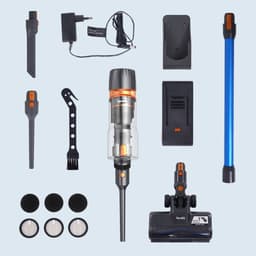 VacniQ V3 Steelstofzuiger Draadloze stofzuiger, 3-in-1 steelstofzuiger, tot 45.000 Pa, 60 minuten gebruiksduur, anti-klit, 5-traps filter, krachtig en lichtgewicht, voor hardhouten vloeren, tapijten, auto's en dierenharen — thumbnail 2