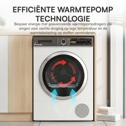 Fram Warmtepompdroger - 8 KG - Wasdroger - 15 Programma's - LED display - Wit — thumbnail 9