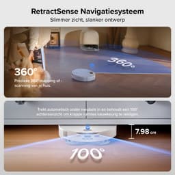 Roborock Qrevo Curv 2 Pro-Robotstofzuiger Met Dweilfunctie-25.000 Pa-7,98 cm Ultraslank Ontwerp-Dweilen met warm water-Reactieve AI-Obstakelherkenning-100℃ Heetwaterwas-Zelfreinigend-Automatische droging-Slimme spraakassistent — thumbnail 3