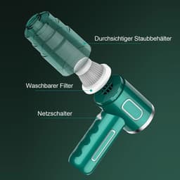 Draadloze handstofzuiger, draadloze autostofzuiger, mini-autostofzuiger, 2-in-1 handstofzuiger — thumbnail 2