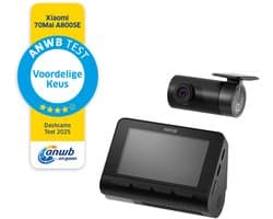 70mai Dash Cam 4K A800SE Set - Dashcam voor en achter - 4K Ultra HD opname - GPS en ADAS ondersteuning - Parkeerstand beveiliging - Nachtzicht met HDR - WiFi app bediening en G-sensor voor incidentdetectie