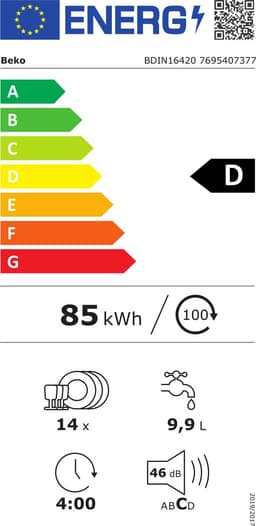 Beko - BDIN16420 - Inbouw vaatwasser - 14 couverts — thumbnail 2