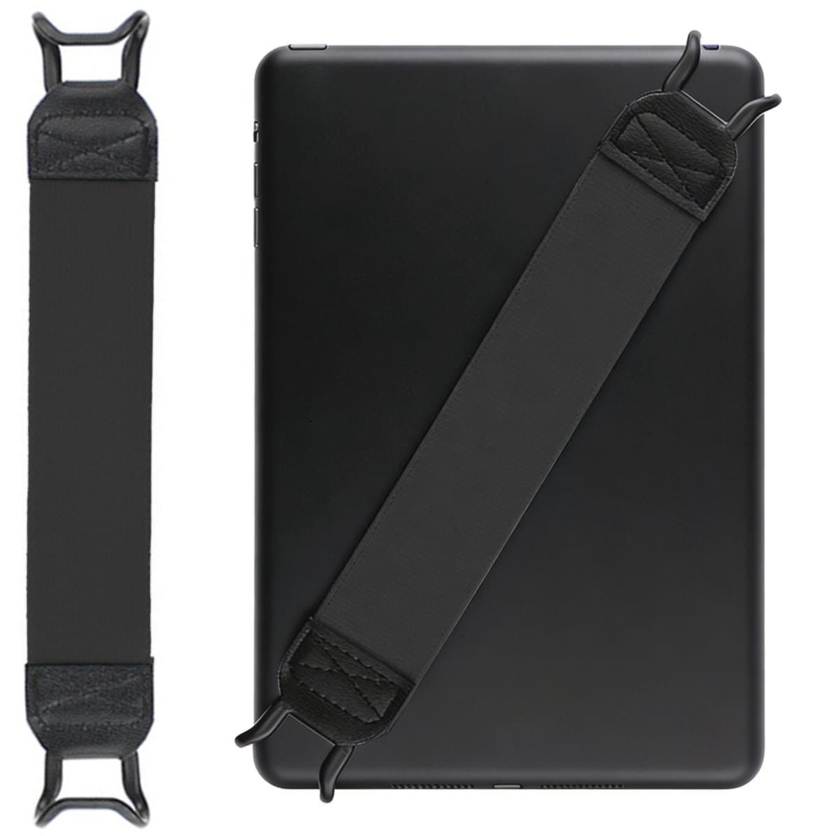 Antislipband voor tablets - 3*20 cm - Geschikt voor tablets van 7,8 tot 13 inch - Veiligheidsband voor tablets - Ook geschikt voor mobiele telefoons en e-readers - Bediening met één hand - Voorkomt vallen - Vermindert de druk op de vingers — afbeelding 1