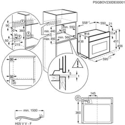 AEG NKK8N601B - Serie 8000 - inbouw combi oven (45 cm) — thumbnail 2
