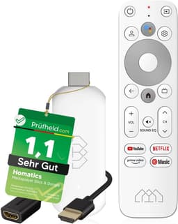 4K UHD Mediaspeler Stick met Google TV, Netflix Certificering en Spraakbesturing — thumbnail 1