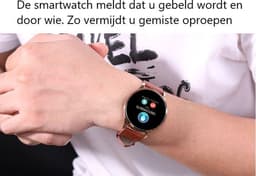 Belesy® BQSiZiPk - Limited edition - Smartwatch Dames - Smartwatch Heren - Horloge - Stappenteller - 1.3 inch - Kleurenscherm - 10x Sporten - INDOOR en OUTDOOR - Zilver - Siliconen - Roze - extra polsband Milanees staal zilver - Moederdag — thumbnail 14