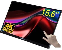 Verbatim Draagbaar aanraakscherm Ultra HD 4K - 15,6” Zwart