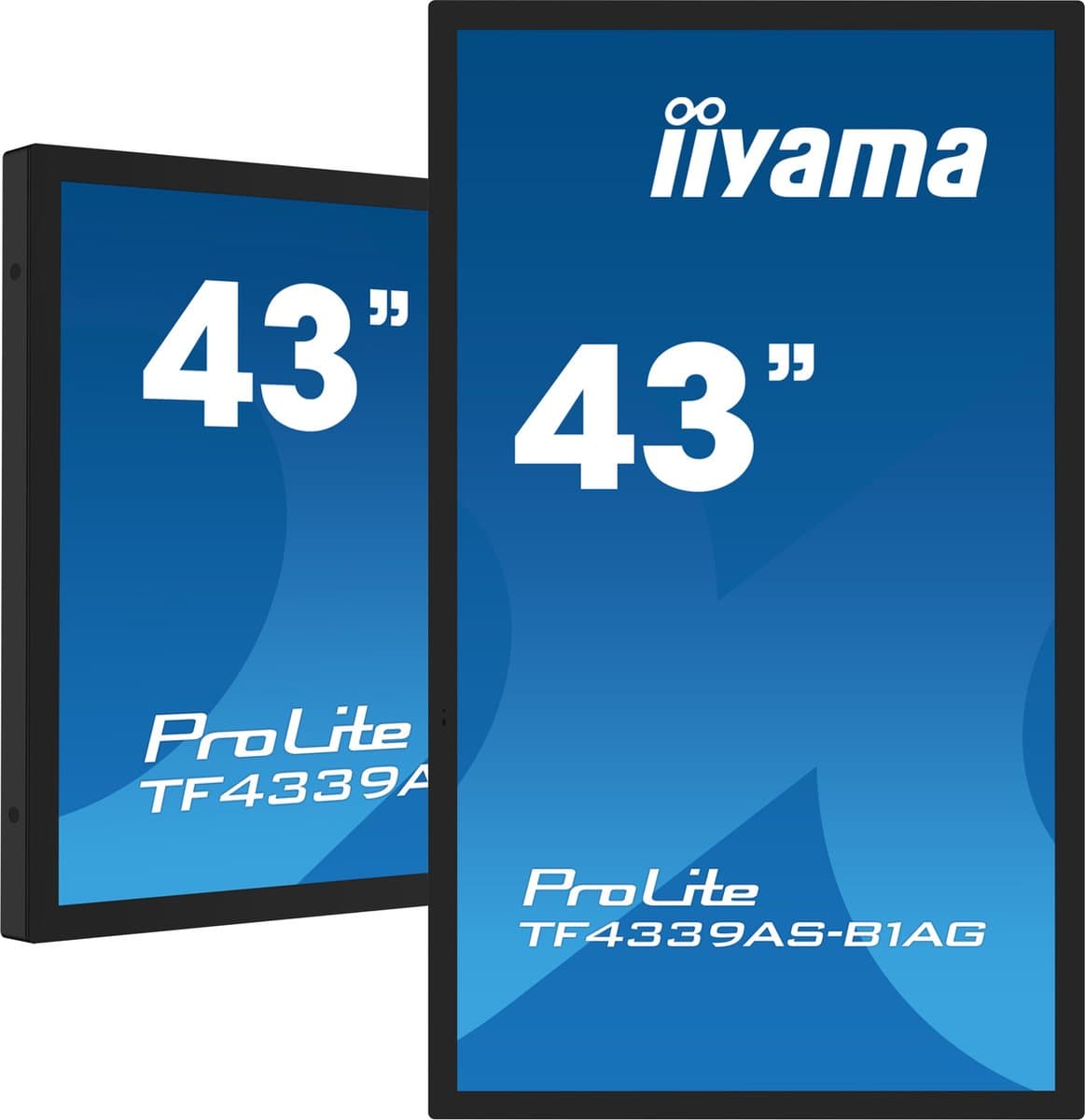 iiyama TF4339AS-B1AG computer monitor 108 cm (42.5") 3840 x 2160 Pixels 4K Ultra HD LED Touchscreen Zwart — afbeelding 1
