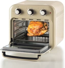 Ariete 4632/03 Vintage Airfryer & Oven - 16 liter - 1400 Watt - timer - draaispit - roterende mand - beige — thumbnail 9