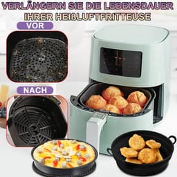 Airfryer Accessoires 4-delige bakset geschikt voor Philips Essential 41 L HD9252/HD9200 - siliconen bakvorm, grillframe, muffinvormpjes — thumbnail 6