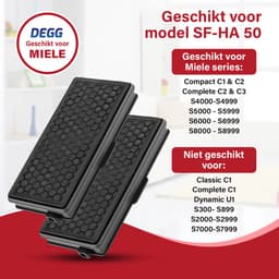 DEGG® – HEPA Koolstoffilter Geschikt voor Miele – Vervangt SF-HA 50 / Active AirClean 50 – Voor Complete C3, C2, S8, S6, S5, S4 – 3 STUK(S) — thumbnail 2