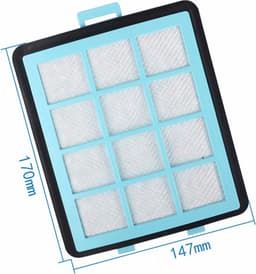 2x Invoer Filter geschikt voor Philips PowerPro Expert (ECO) CRP745 Beschermt Motor tegen Stof FC8760 - FC8769 Vervanging — thumbnail 3